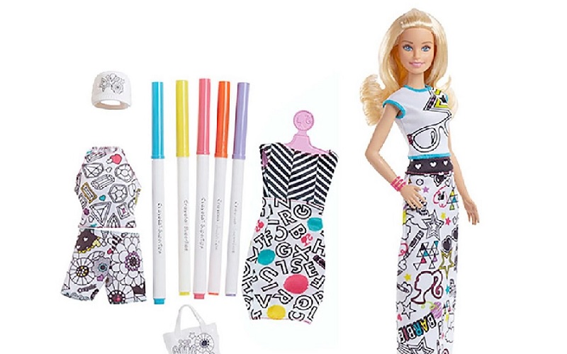 Barbie anuncia parceria com a marca Crayola