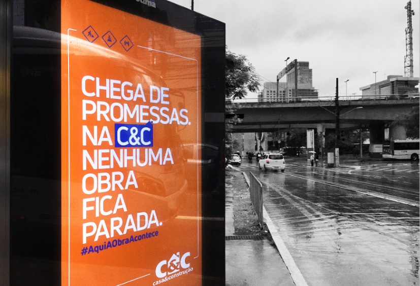 Com criação da Publicis, C&C lança campanha “Obras Inacabadas”
