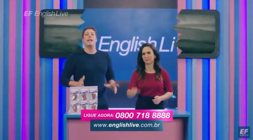 English Live estreia campanha com Tatá Werneck e Fábio Porchat