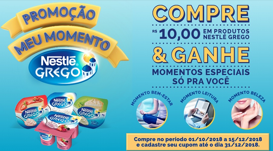 Nestlé Grego apresenta promoção “Meu Momento Nestlé Grego”