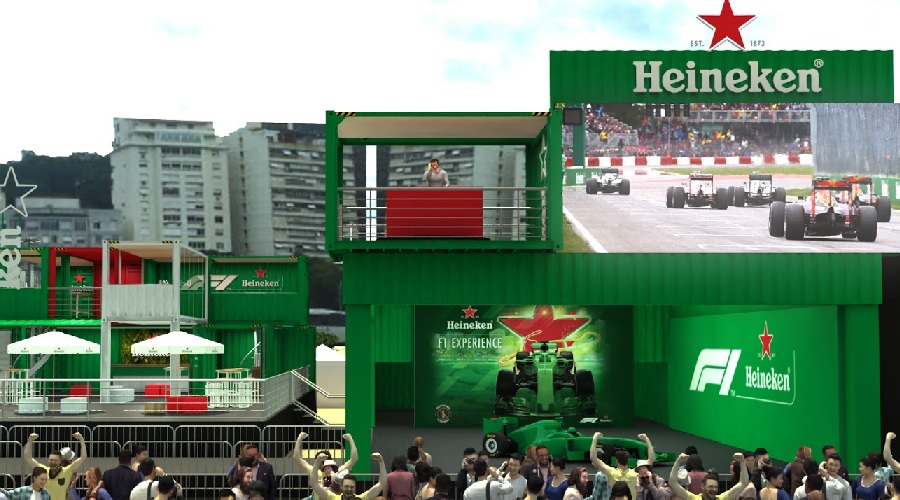 Heineken leva a Fórmula 1 para as ruas do Rio de Janeiro e Porto Alegre