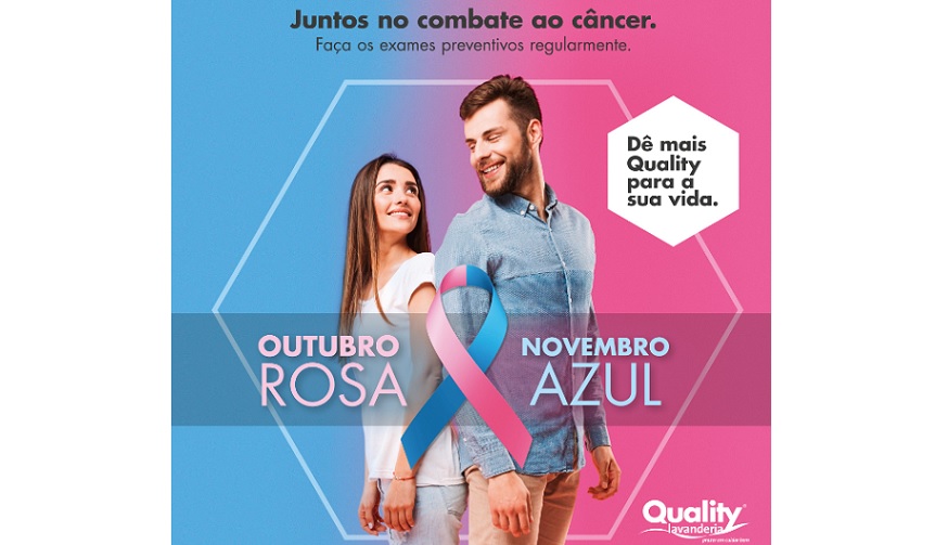 Quality Lavanderia apoia as campanhas Outubro Rosa e Novembro Azul