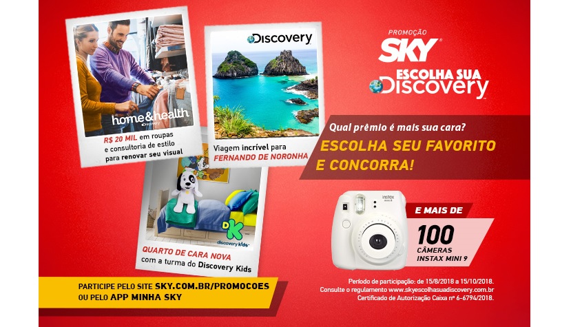 Promoção “SKY Escolha sua Discovery” encerra dia 15 de outubro