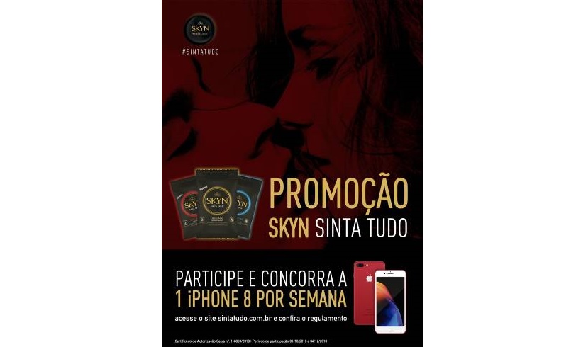 Camisinha Skyn lança promoção que dará um iPhone por semana