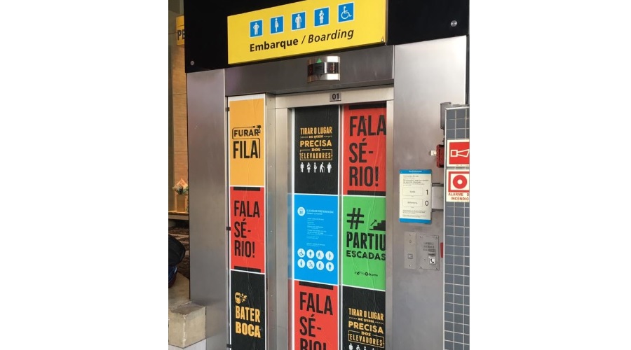 ViaQuatro promove campanha para o uso consciente de elevadores