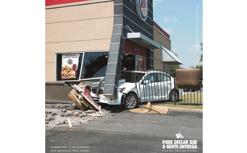 Burger King alerta sobre o perigo de dirigir com desejo de Whopper