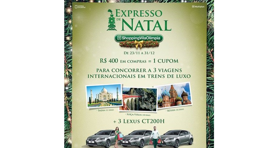 Shopping Vila Olímpia lança ação promocional de Natal