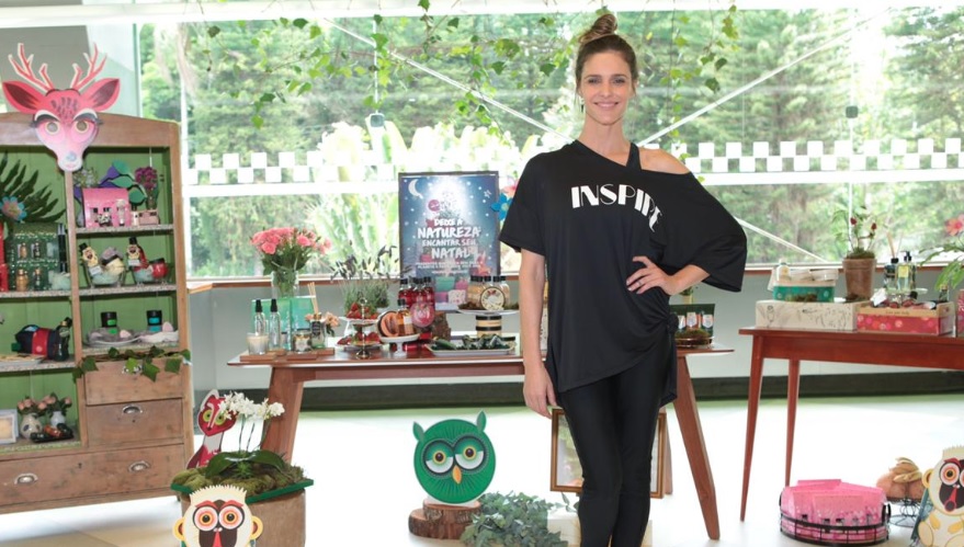 The Body Shop realiza evento para lançar ação de Natal com Fernanda Lima