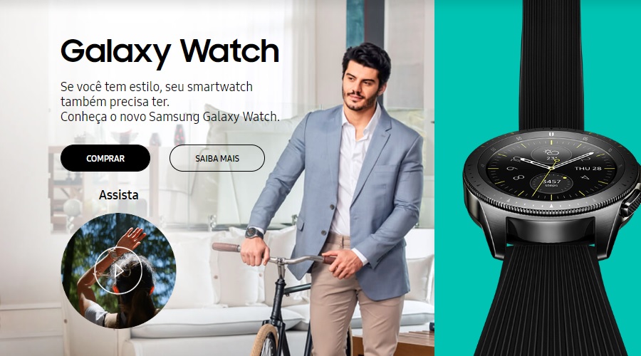 Samsung lança campanha digital para o Galaxy Watch
