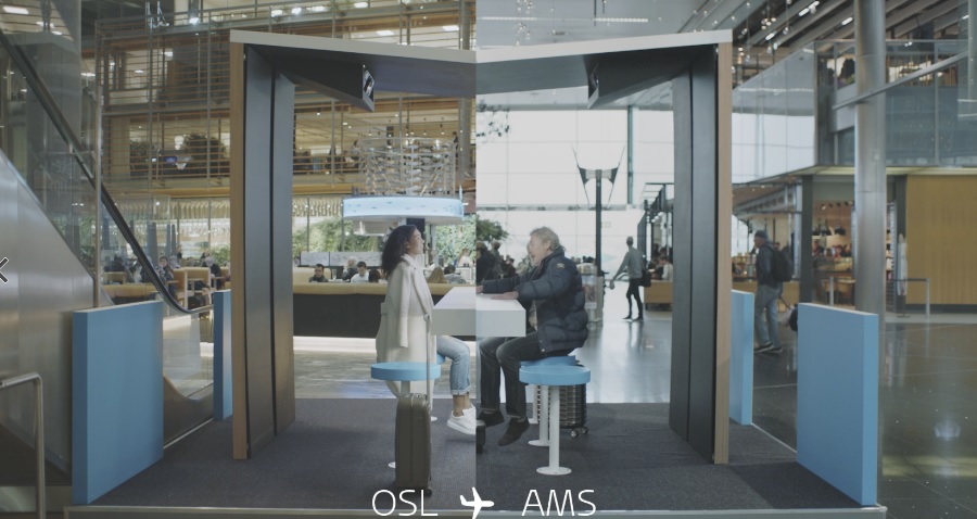 KLM conecta pessoas com holograma em tempo real