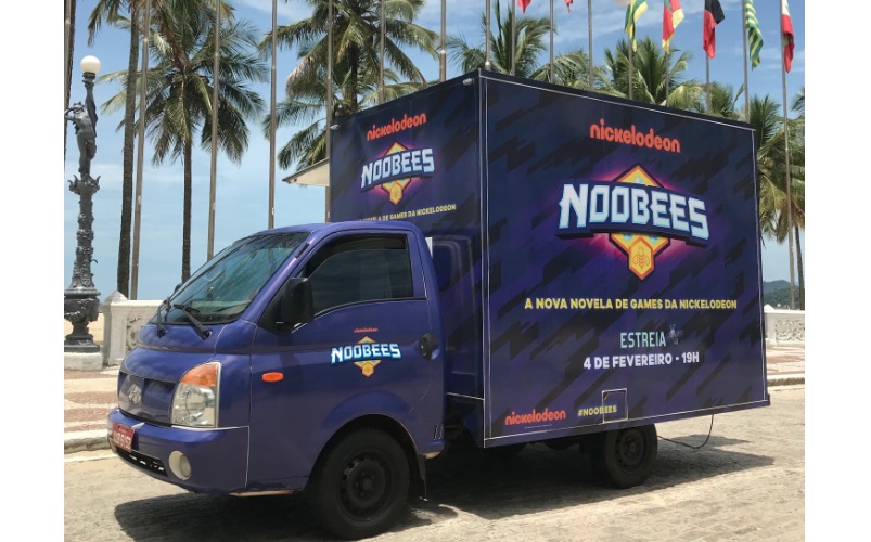 Nickelodeon leva truck temático da série ‘Noobees’ para o parque Villa-Lobos, em São Paulo