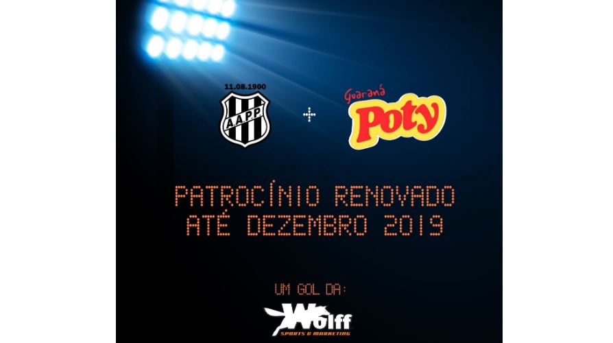 Poty e Ponte Preta renovam contrato de patrocínio para temporada 2019