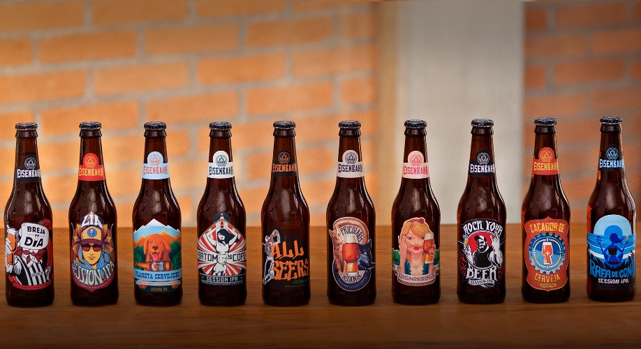 Eisenbahn idealiza ação com cervejeiros e produz 10 rótulos personalizados
