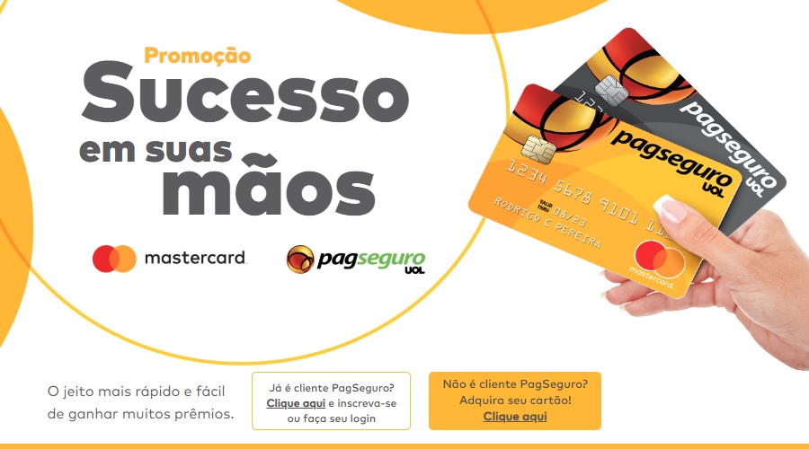 Mastercard e PagSeguro lançam promoção “Sucesso em suas mãos”