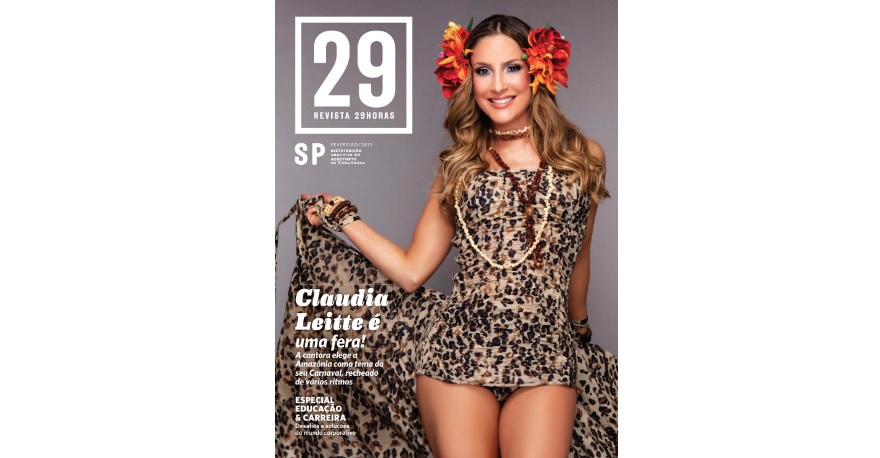Revista 29HORAS traz como capa a cantora Claudia Leitte