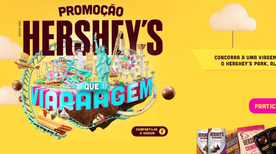 Hershey’s apresenta ação promocional “Hershey’s Que Viaaaagem”