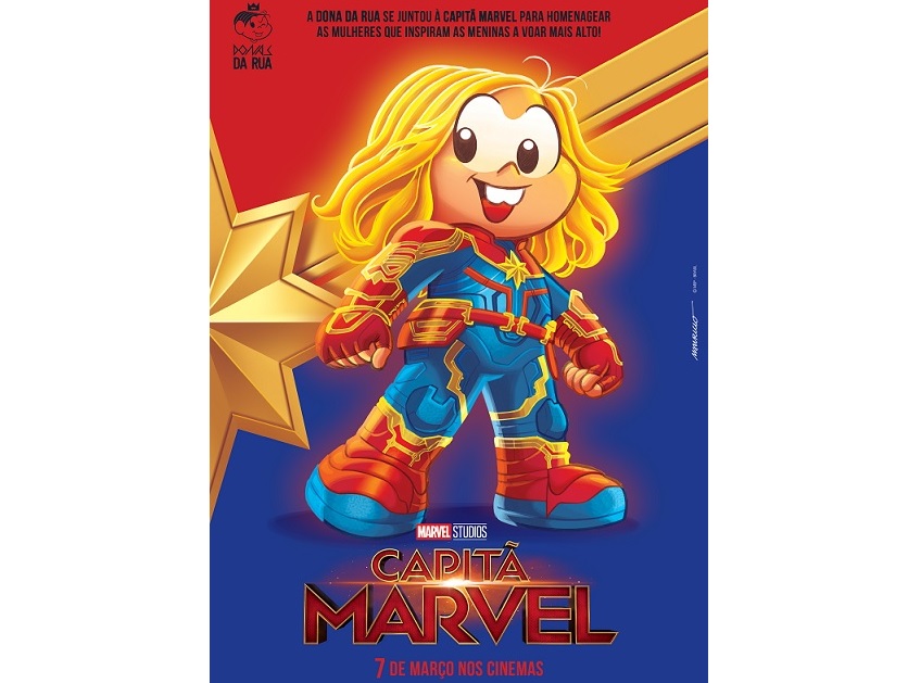 Mônica homenageia a Capitã Marvel