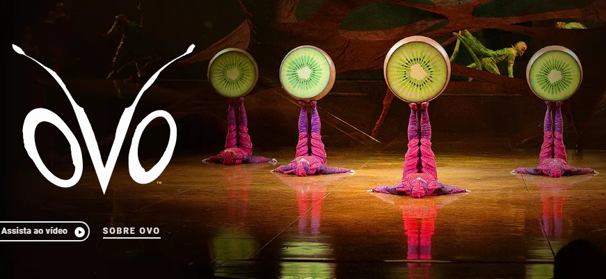 L’OR é o café oficial do espetáculo OVO, do Cirque du Soleil