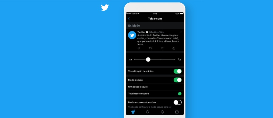Twitter lança novas opções para o Modo Escuro de seu aplicativo
