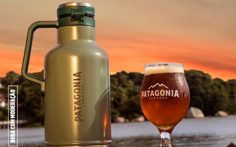 Cerveja Patagonia lança growler em parceria com a Stanley que mantém chope gelado por 24 horas
