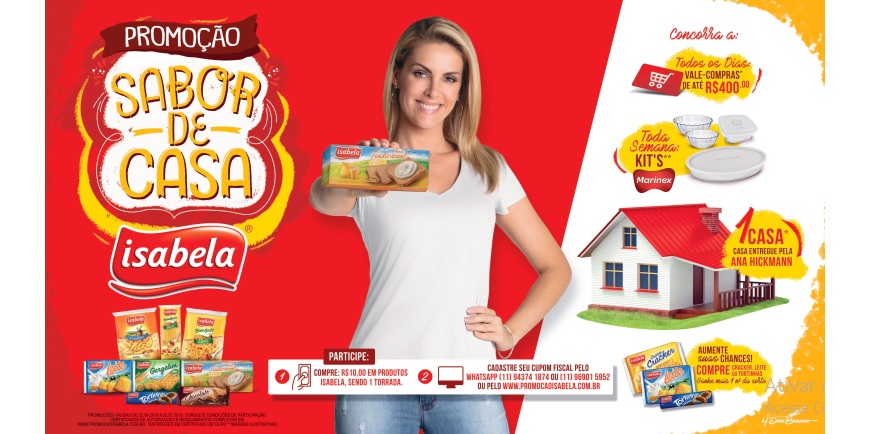 Ana Hickmann estrela ação promocional da marca Isabela