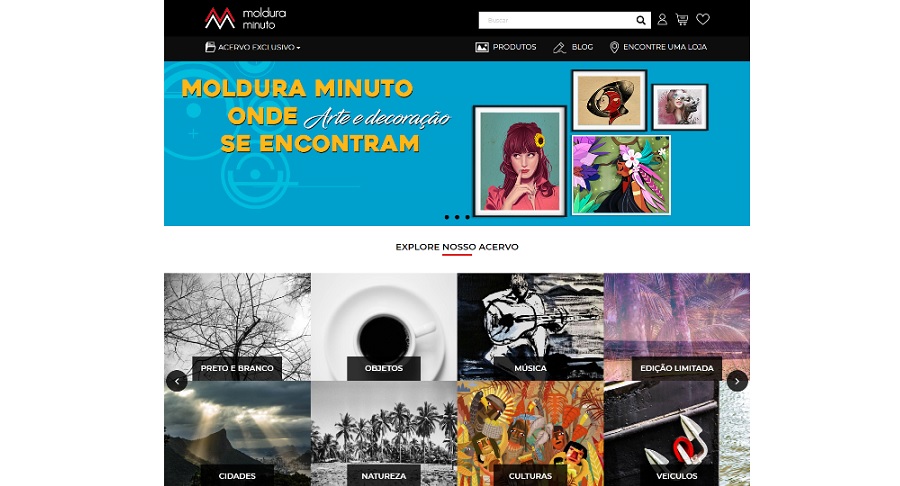Moldura Minuto, rede de galerias de arte da América Latina, lança E-Commerce para escolha de acervo de até 10 mil artes