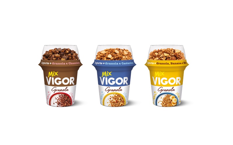 Mix Vigor Granola é a mais nova linha de iogurtes da Vigor