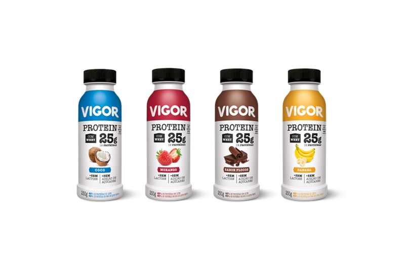 Vigor lança Vigor Protein, iogurte líquido com maior teor de proteína