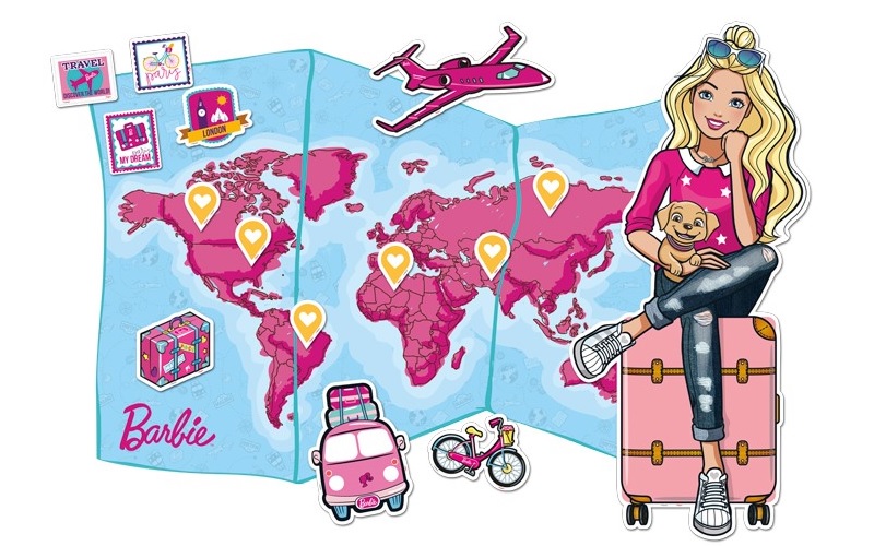 Barbie lança linha de festa inspirada em viagens