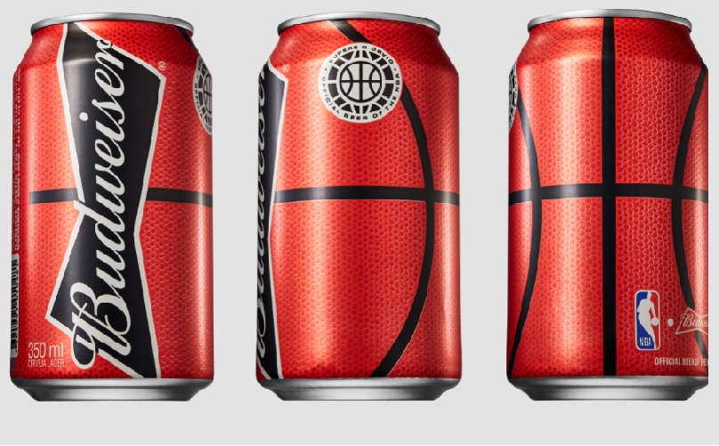 Budweiser lança latas inspiradas em bolas de basquete