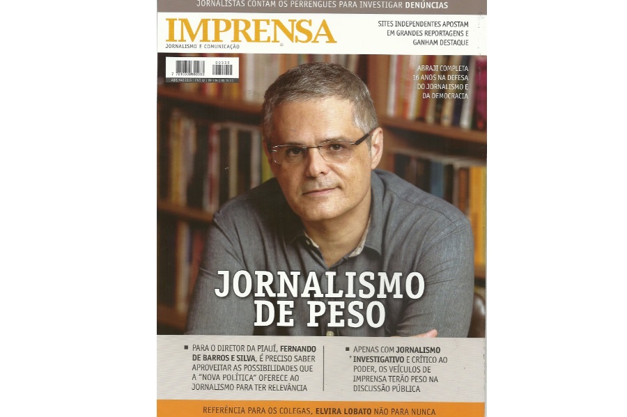 Fernando de Barros e Silva, Diretor da Piauí, é destaque na Revista Imprensa
