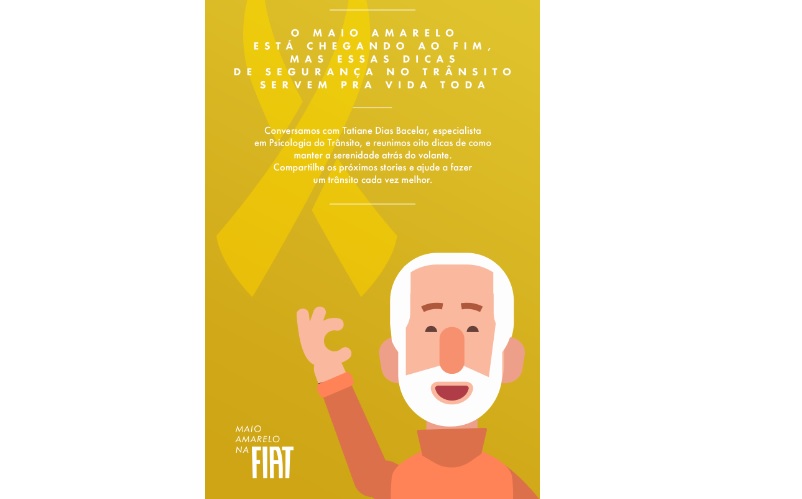 Fiat cria aplicativo e ação no Instagram para conscientização no trânsito