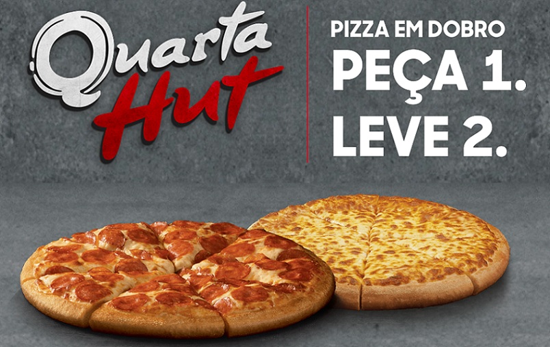 Nova campanha Quarta Hut estabelece a quarta-feira como o dia da pizza