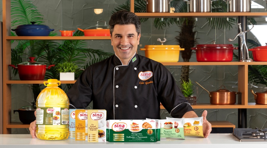 Chef Edu Guedes e a marca Sina Cheff fecham parceria