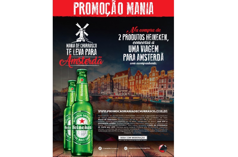 Mania de Churrasco! e Heineken podem levar consumidores para Amsterdã