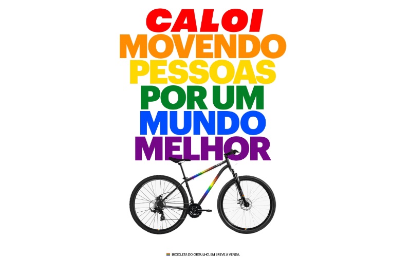 Após desafio nas redes, Caloi produzirá a Bicicleta do Orgulho