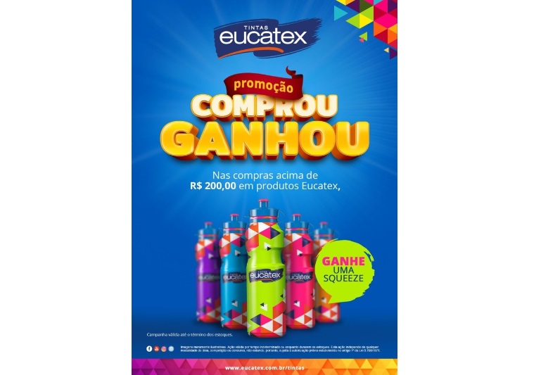 “Comprou, ganhou!”: Nova campanha da Tintas Eucatex