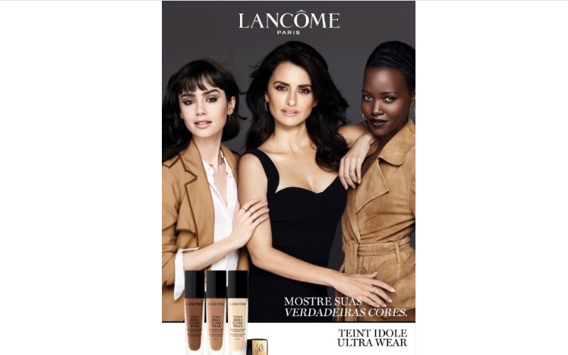 Lancôme lança campanha que celebra a diversidade de tons da pele brasileira