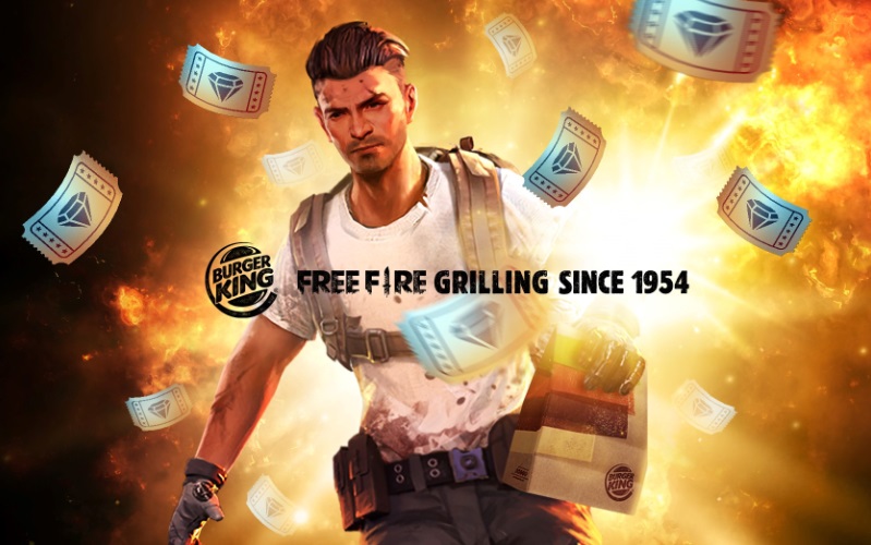 Parceria entre Burger King e Free Fire incendeia mundo dos games no Brasil