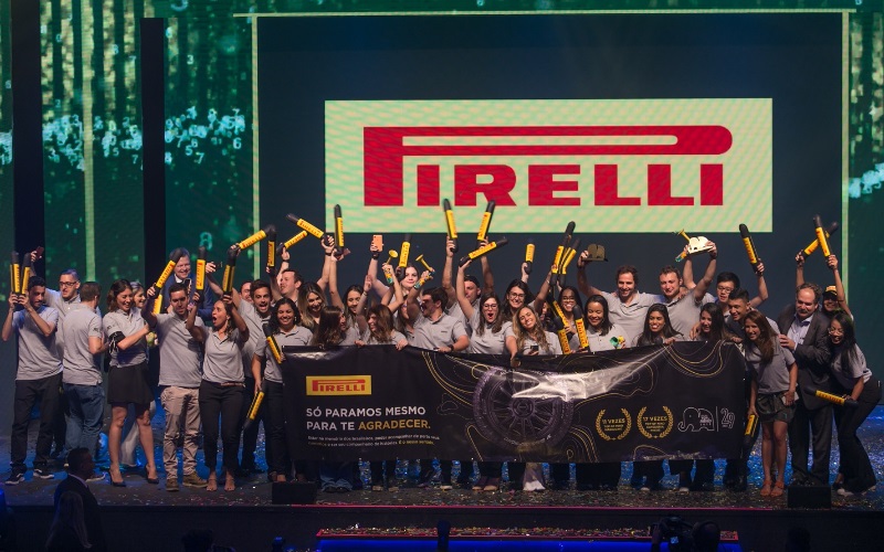 Pirelli vence prêmio Folha Top od Mind em 2019
