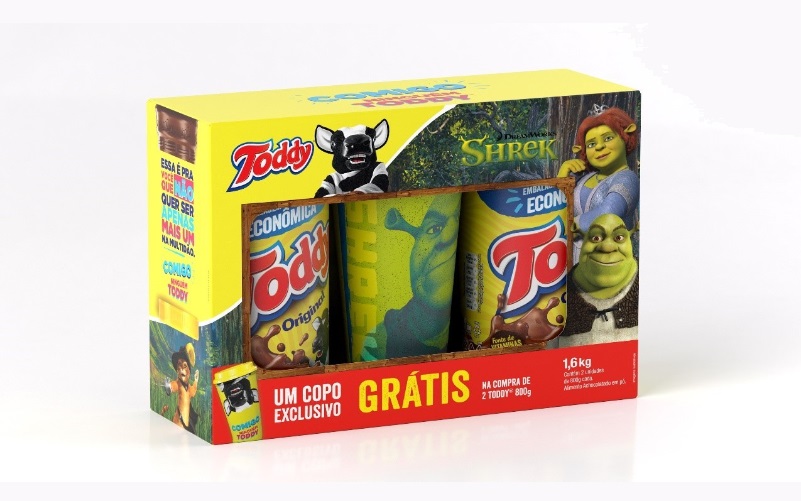 Toddy lança packs promocionais com personagens de Shrek