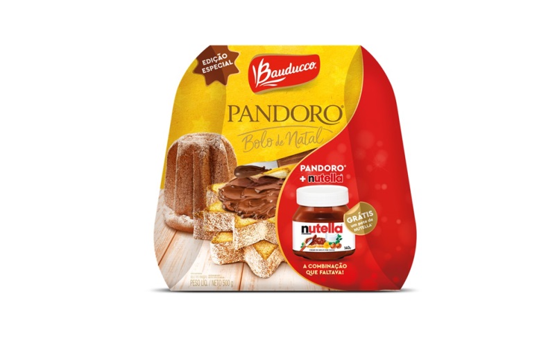 Bauducco lança Pandoro Nutella