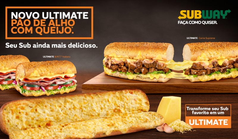 Subway lança acompanhamento de pão de alho e novo tipo de sanduíche
