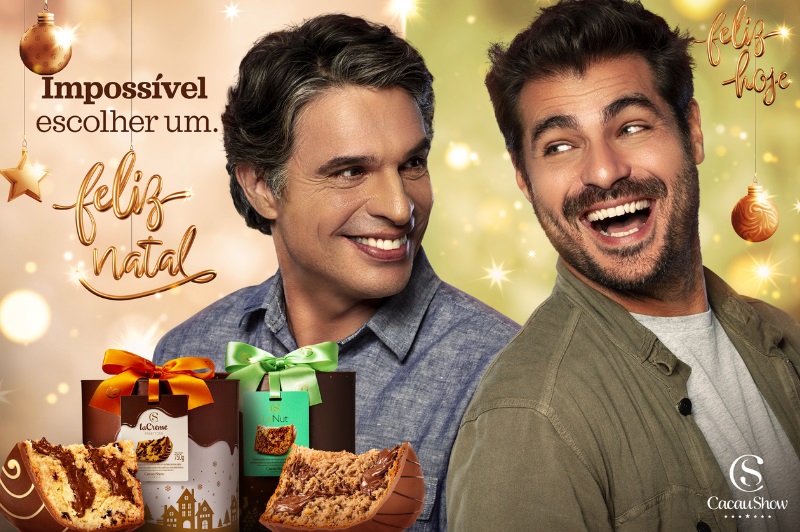Cacau Show estreia campanha de Natal “Feliz delícias de Natal. Feliz hoje”