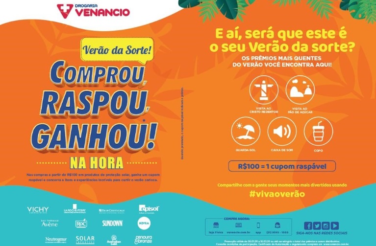 Drogaria Venancio, com “40 anos de praia”, leva seus clientes ao melhor do Rio