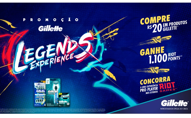 Gillette lança promoção exclusiva para o universo de LOL