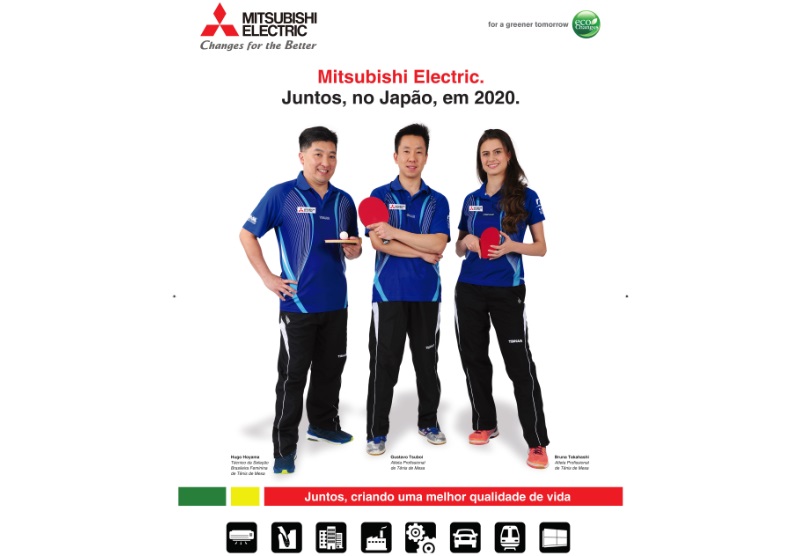 Mitsubishi Electric patrocina atletas da seleção brasileira de tênis de mesa