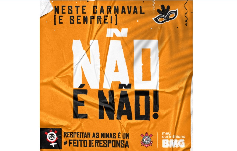 BMG e Corinthians se unem para campanha de conscientização no Carnaval