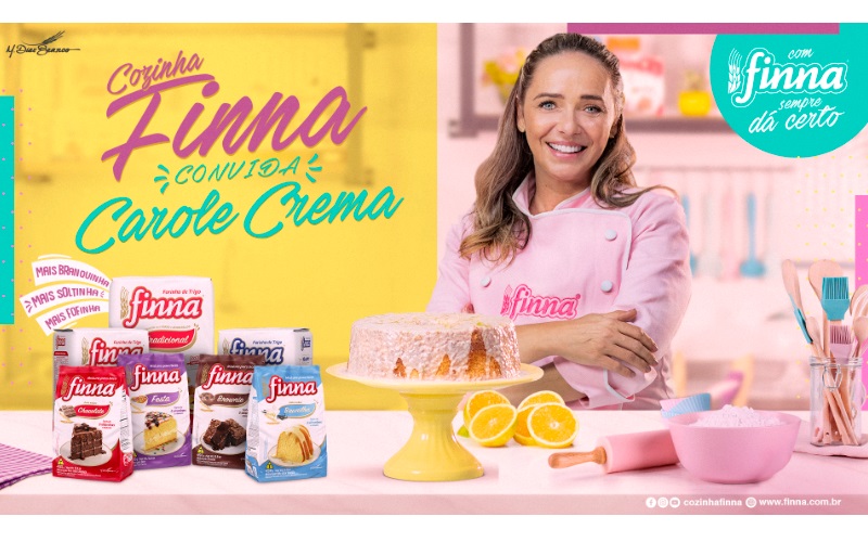 Finna faz parceria com a chef pâtissier Carole Crema