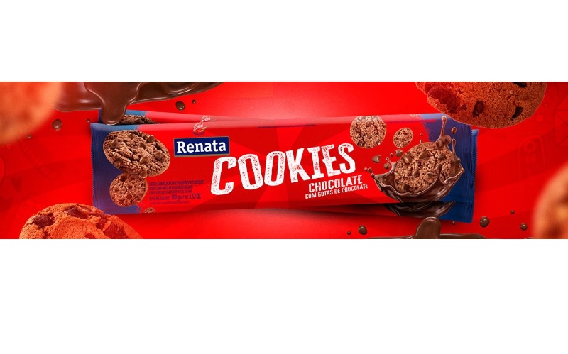 Renata lança Cookies com gotas de chocolate